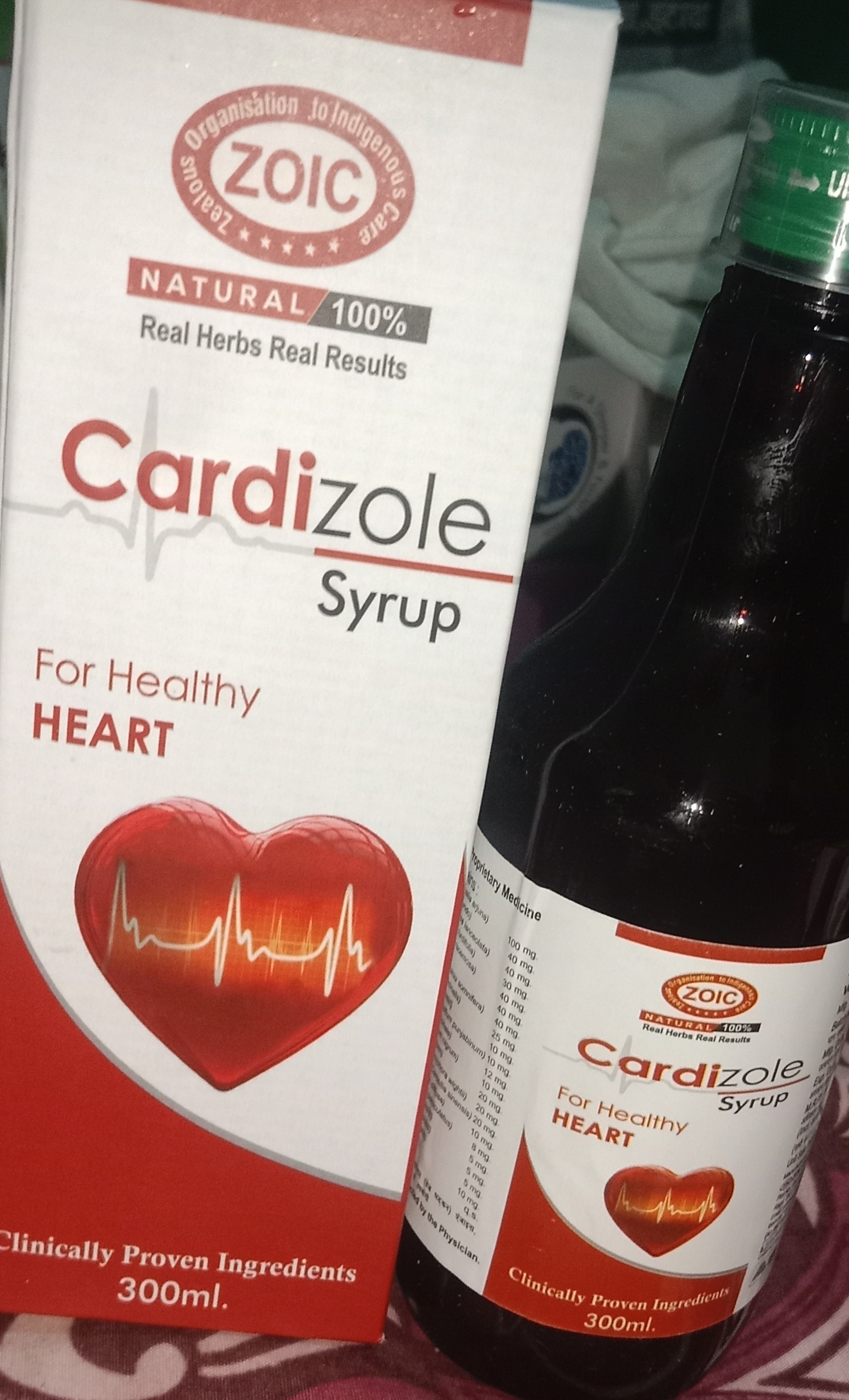 Cardizole Syrup , Heart' Healthy And Bp Control 