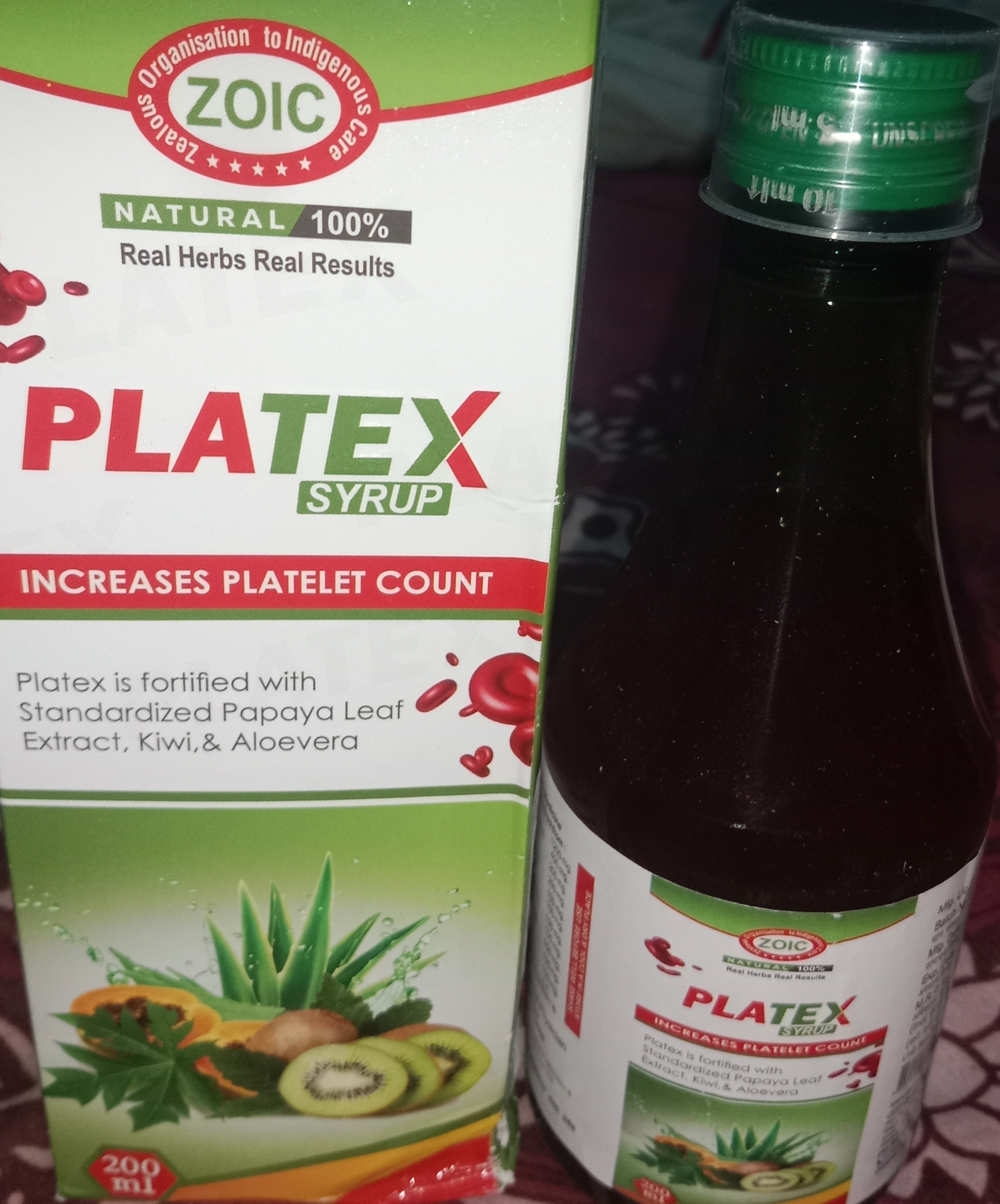 Platex Syrup , Bukhar Avn Platelets Rog Pratirodhak Kshamta Vardhak